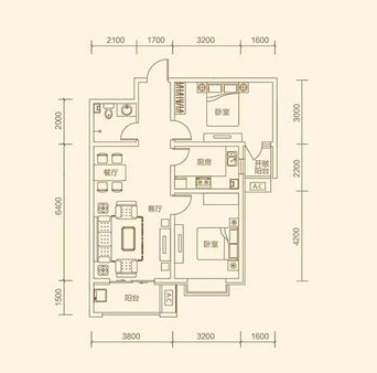 维多利亚时代现代两室两厅两卫94平