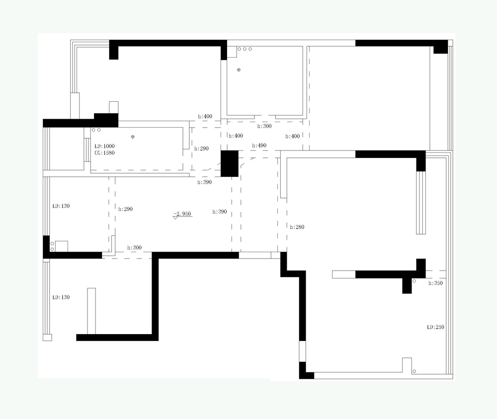 玉兰西花园167㎡三室两厅法式风格案例