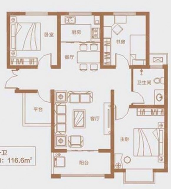三室两厅设计——鲁公大宅