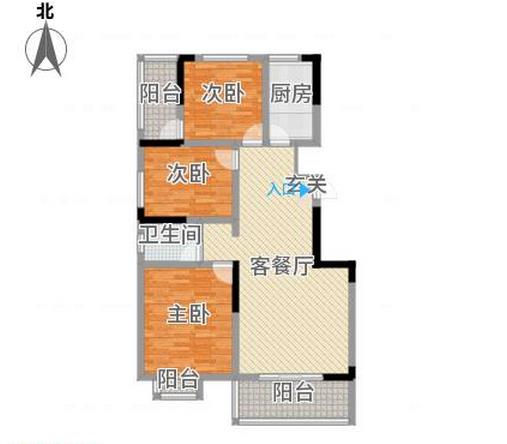 绿都紫荆华庭-三居室-99.00平米-装修设计