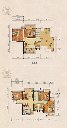 现代简约复式装修