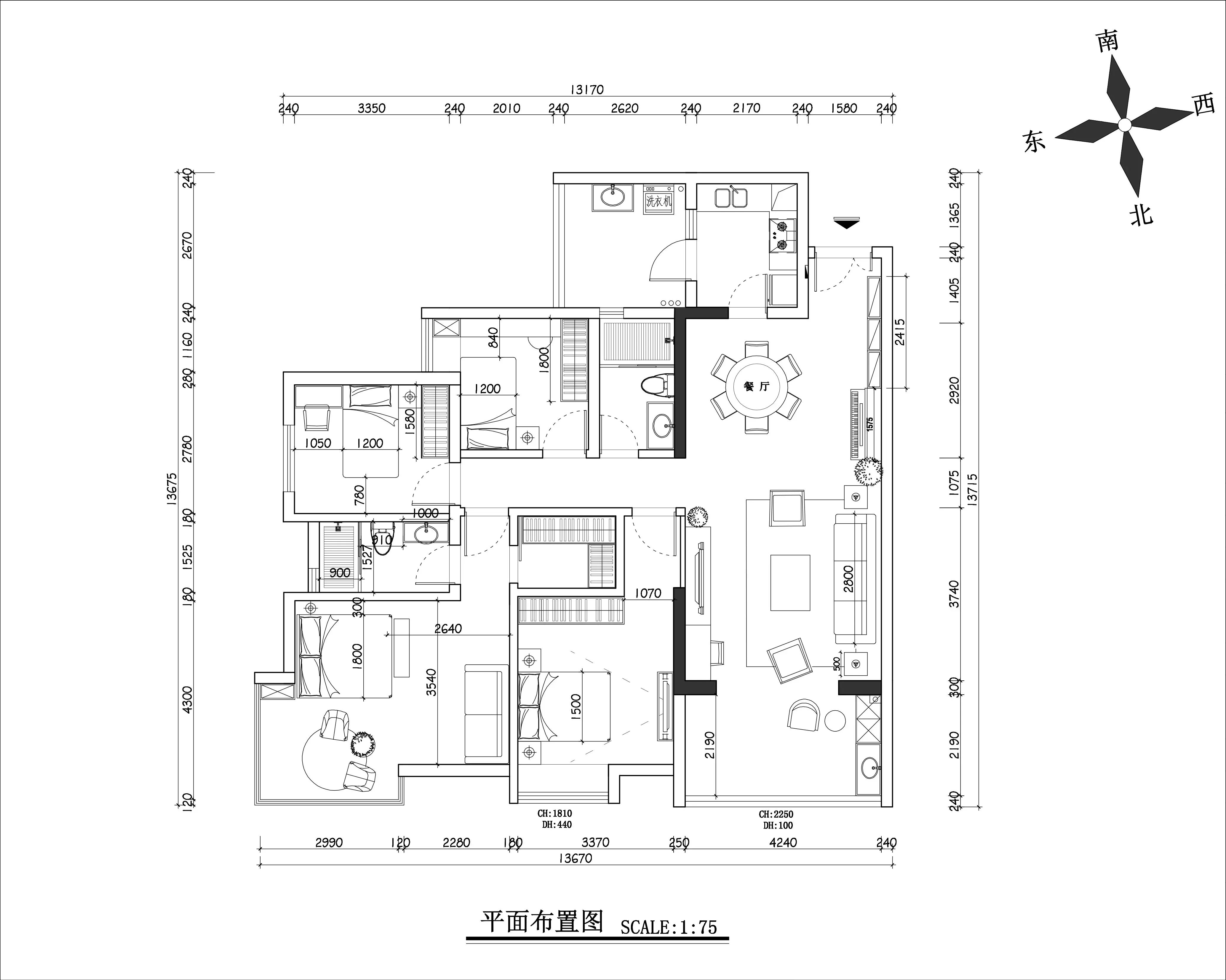 欧美风情四居室163平米5万_保利西海岸瀚海花园装修案例-广州房天下