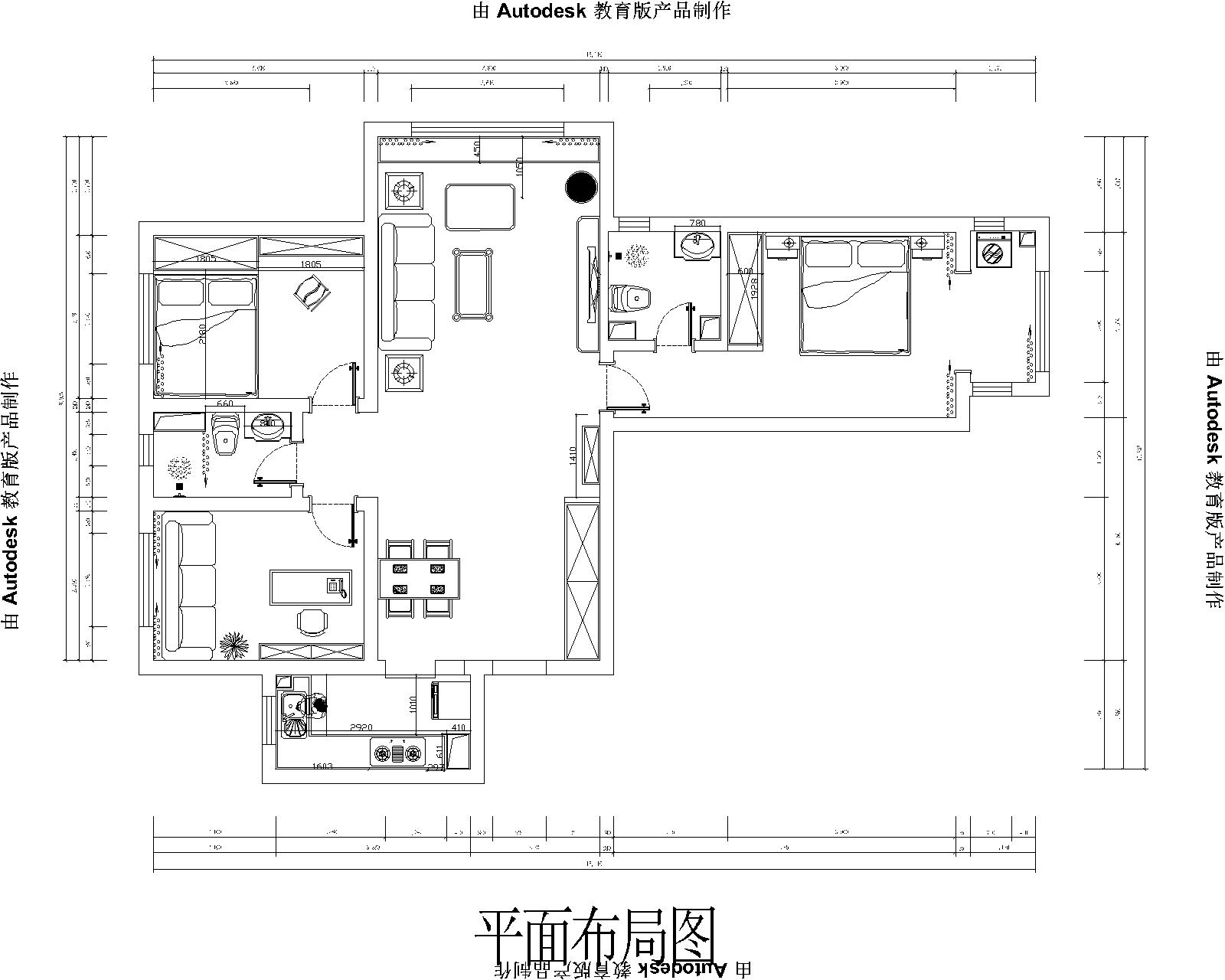 雍雅锦江三室两厅124平现代简约风格装修