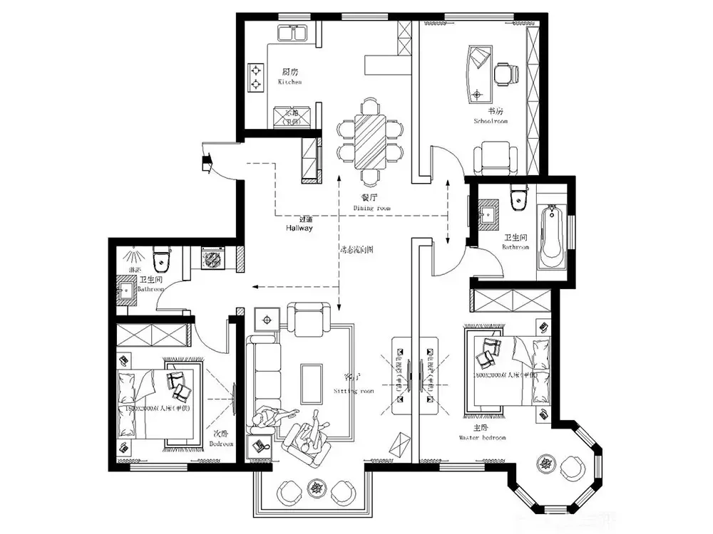 简单房间布局图