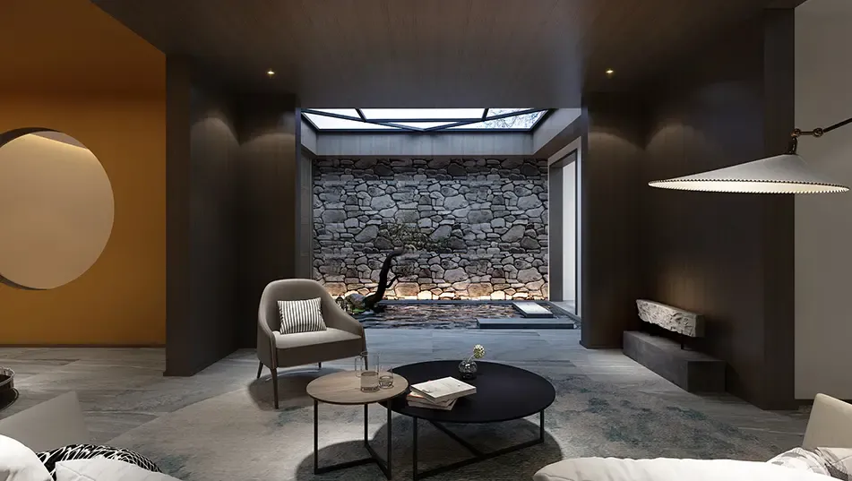 现代简约别墅装修效果图700平米200万现代简约别墅--.