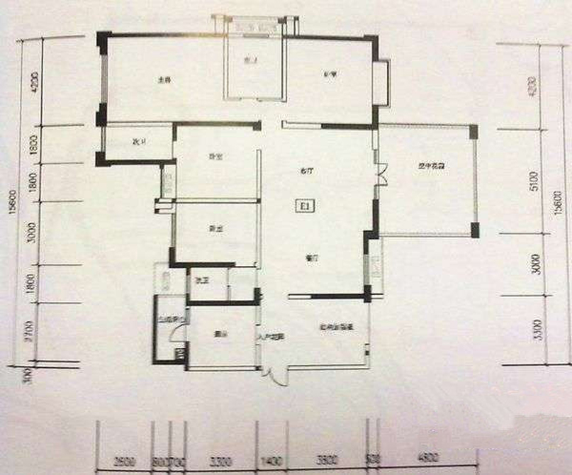 南湖国际社区177平中式风格四居室