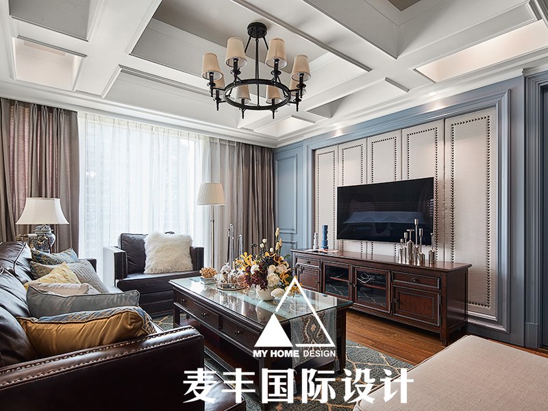 武林国际—现代美式—155㎡—四室两厅
