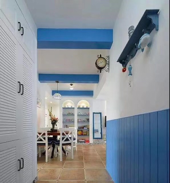 地中海风格蓝光林肯3室2厅1卫102平米