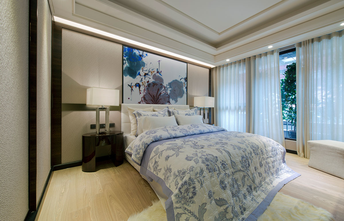 116平米中式风格四居室，预算25万，点击看效果图！-上实海上海二期装修