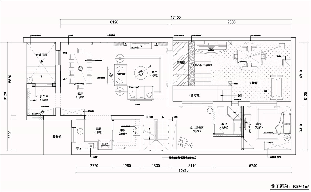 251平米五居室设计说明，18万元装修的现代风格有什么效果？-德杰国际城装修