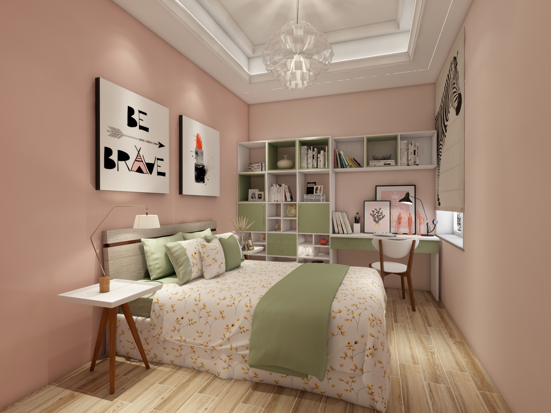 74-粉色系列两居室
