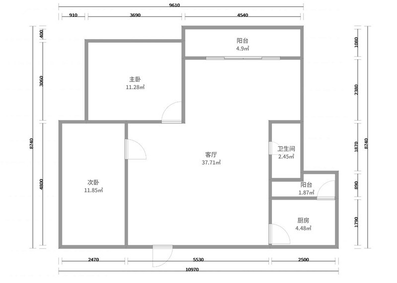 美式风格/三居室/102平米/5.97万/整装全包