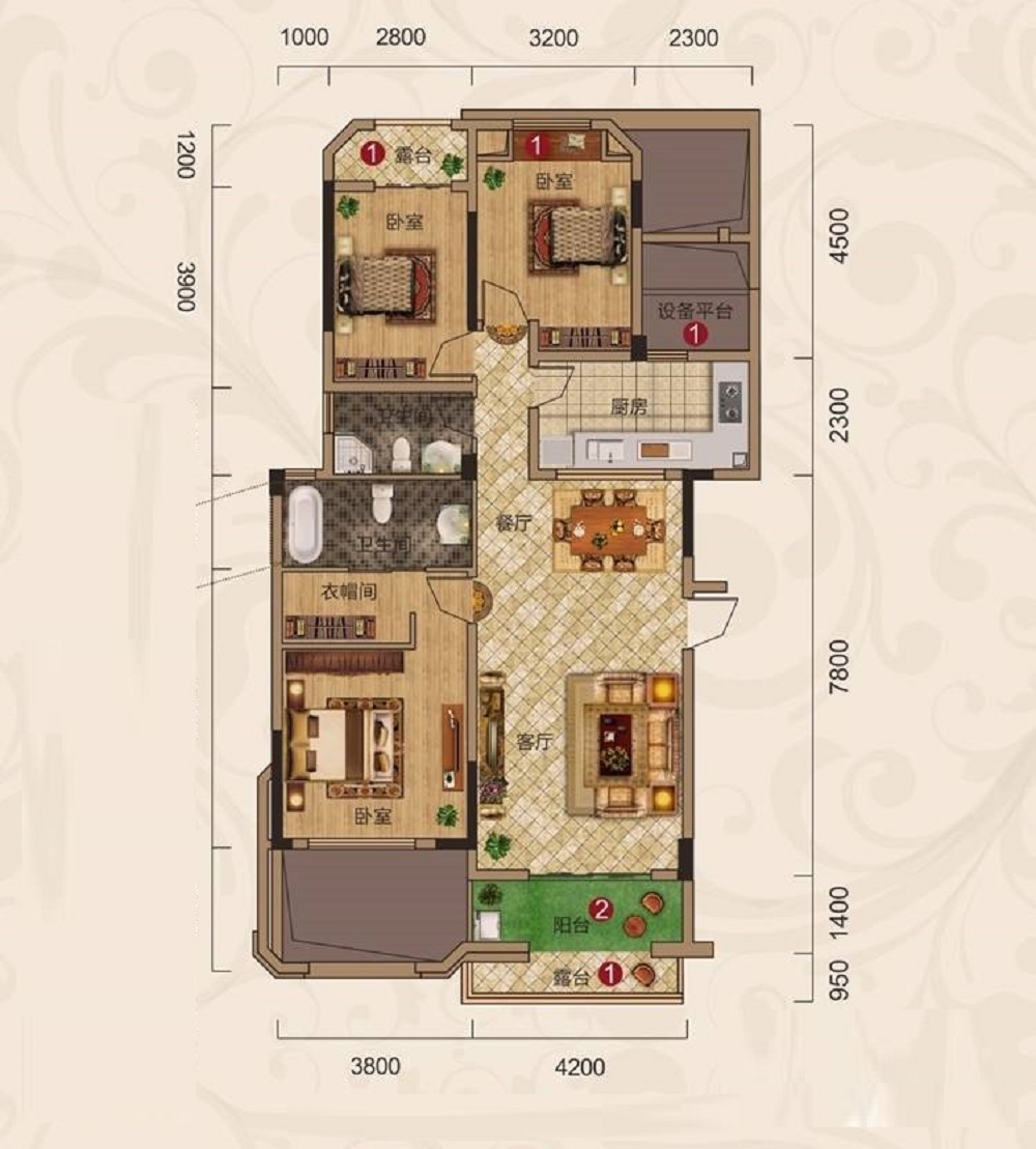 14万块钱装修的124平米的房子，中式古典风格简直太美了！-联投金色港湾装修