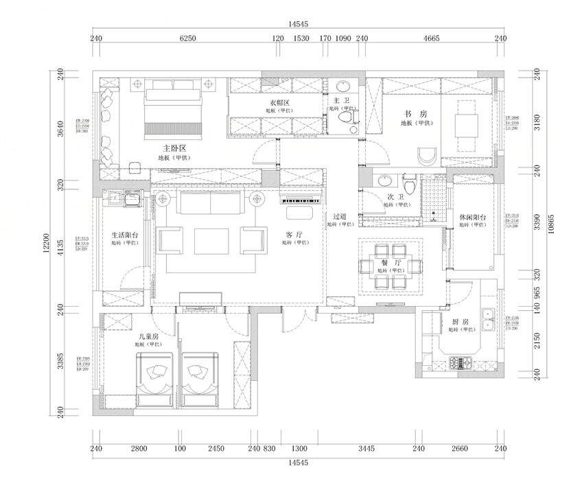 138平米，半包，现代简约风格的房子如何装修？-红豆香江豪庭装修