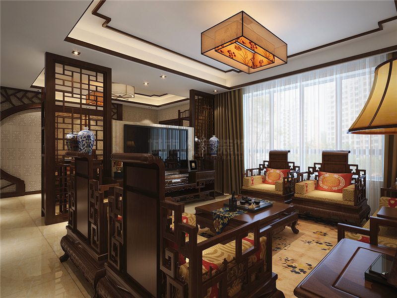 160平米的房子装修只花了8万，中式古典风格让人眼前一亮！-华豪丽晶装修