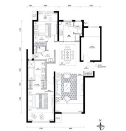 114平米三居室的现代风格案例，全包只花14万！-四方新村装修