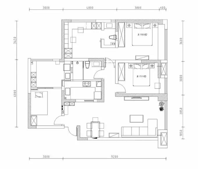 邻居家110平米的三居室，仅仅用了9万元，就完成了全包装修，如此划算！-青山湾装修