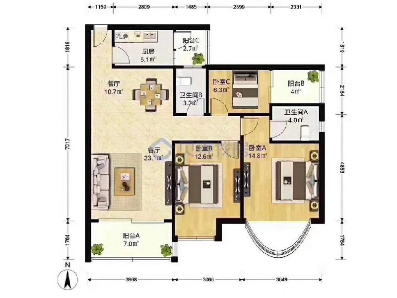 108平米的三居室，采用美式风格装修的效果如何呢？