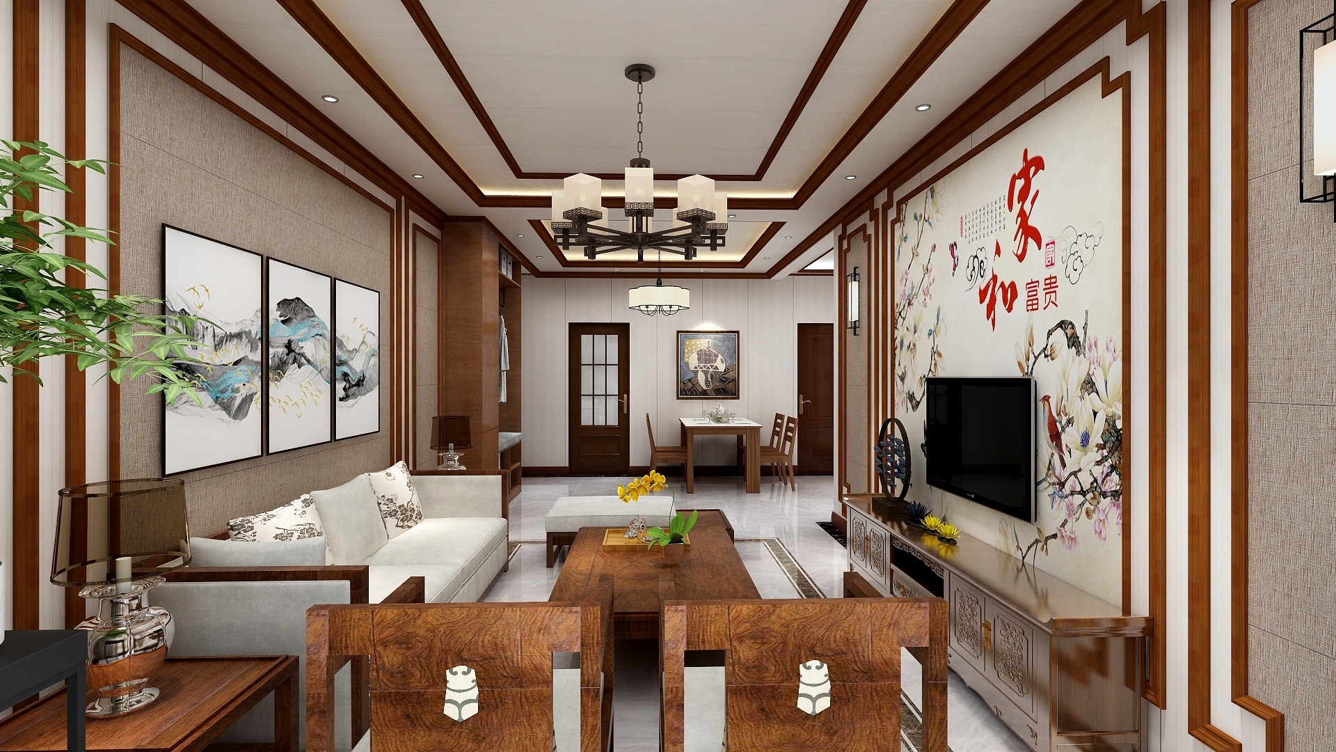 新中式家装——宁静生活，实木装修耐看又耐用