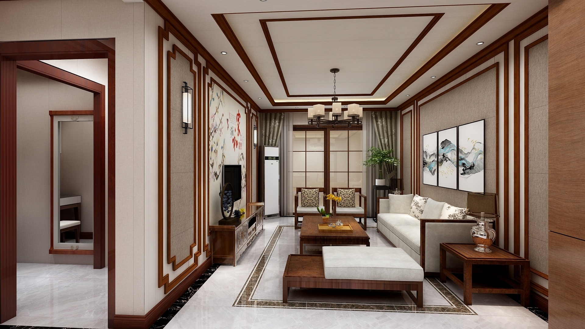 新中式家装——宁静生活，实木装修耐看又耐用