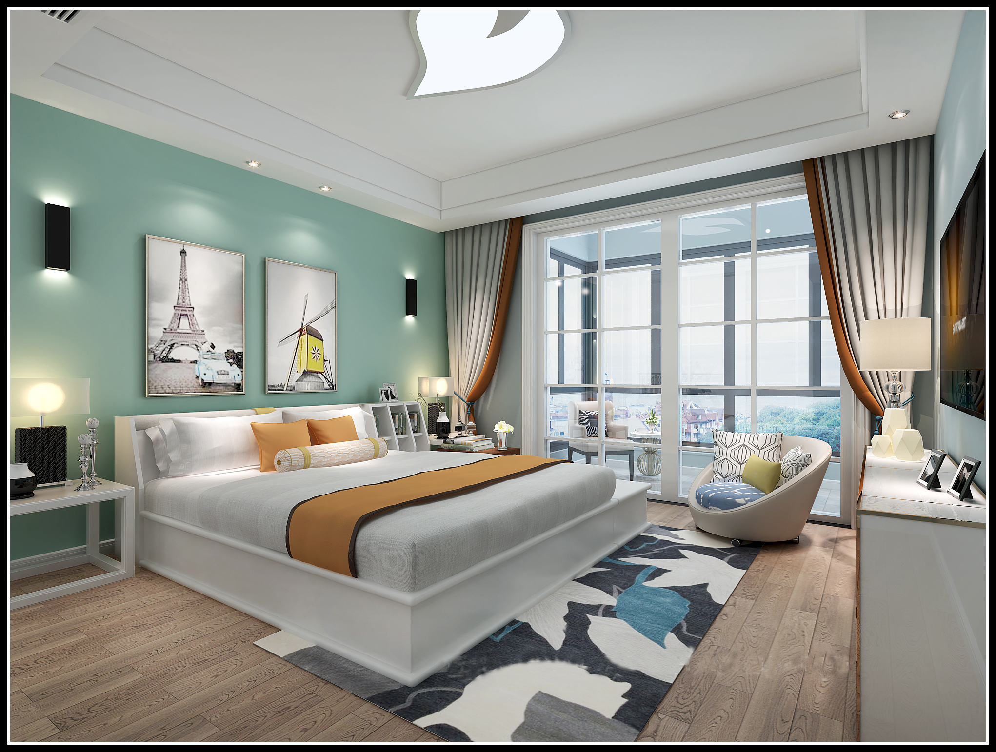 新房200平米五居室现代风格，装修只用了12万，谁看谁说划算！-新加坡尚锦城装修