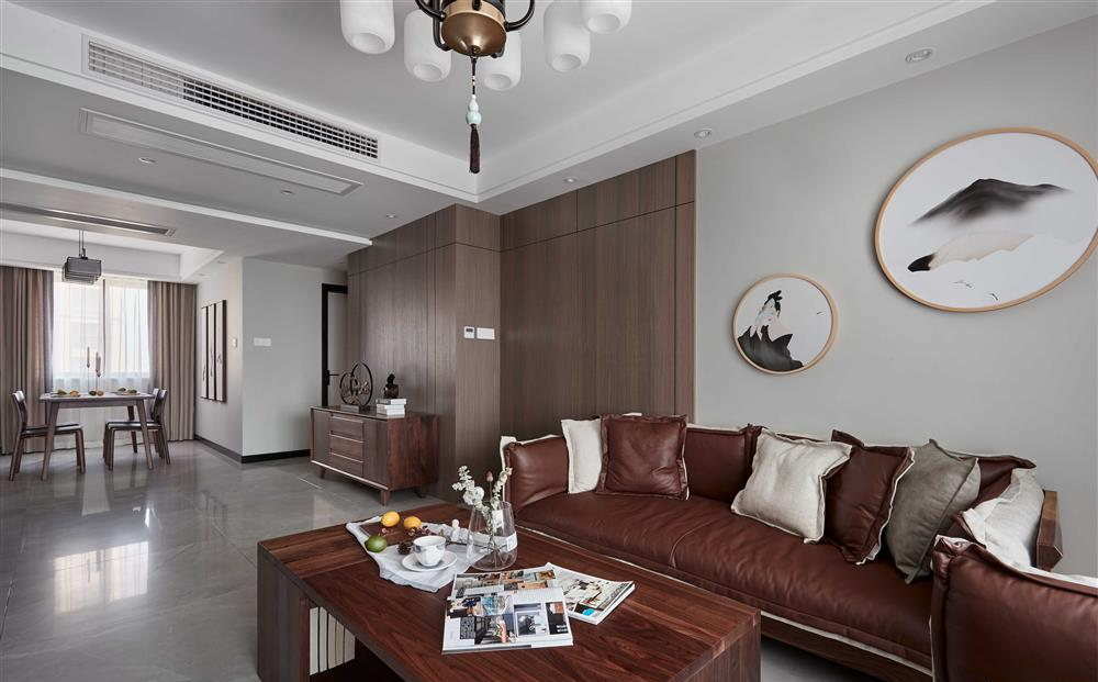 128.77平米三居室设计说明，18万元装修的现代风格有什么效果？-王家湾中央生活区装修
