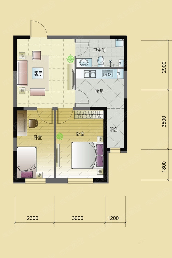 现代风格一居室如何装修，54平米的房子这样装才阔气！-复地新都国际装修