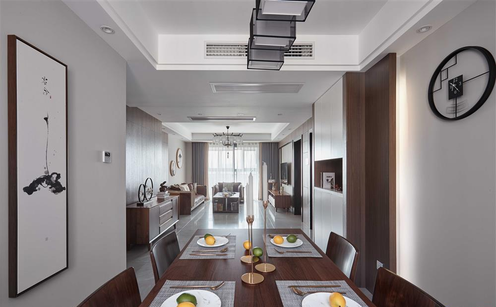 128.77平米三居室设计说明，18万元装修的现代风格有什么效果？-王家湾中央生活区装修
