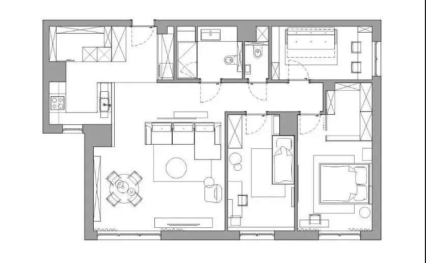 114平米的三居室，运用北欧的装修风格效果是怎样的？-美联联邦生活区二期城仕装修