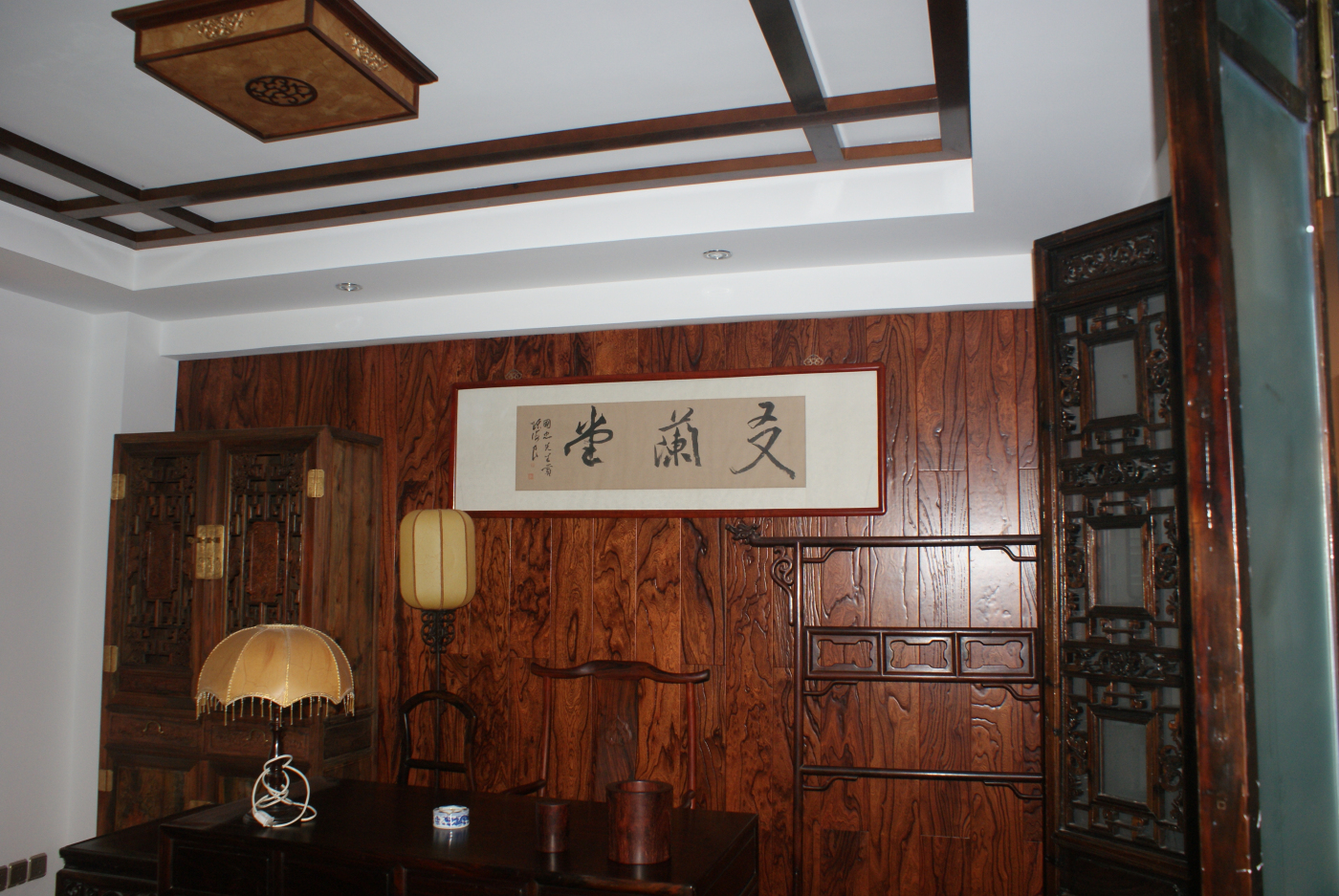 中式风格四居室的房子怎么装修好看？装修达人给你示范！-盛世名门装修