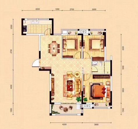 126平米的房子有多大？地中海风格预算13万如何装修好？-宜化星都汇装修