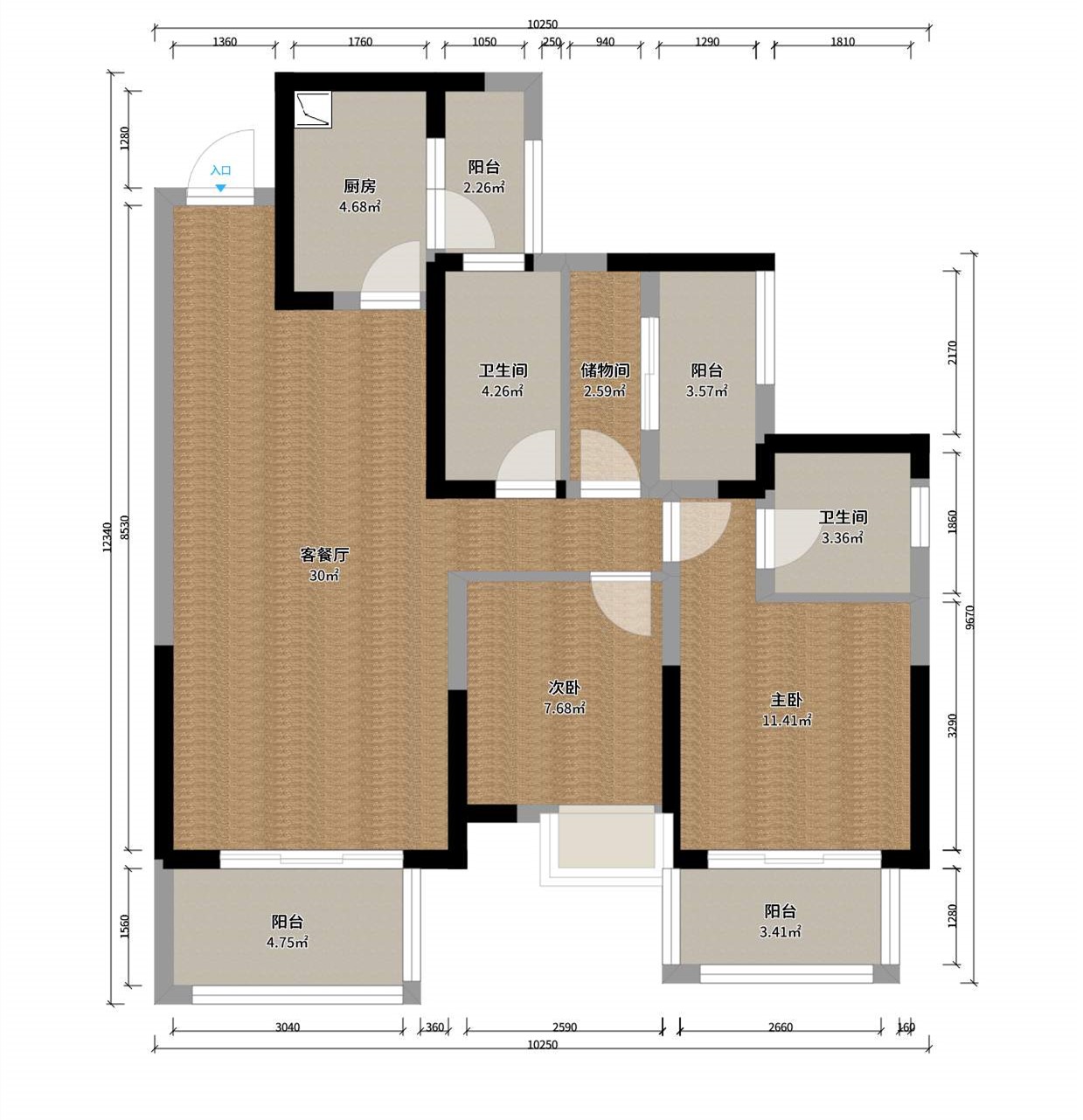 99.83平米的三居室要怎么装修才出其不意，选择北欧风格准没错！-光华瑞廷装修
