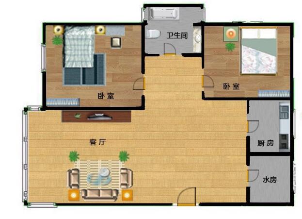 二居室的房子，足足90平米，如果用全包方式8万元是不是很划算？-上海长滩装修
