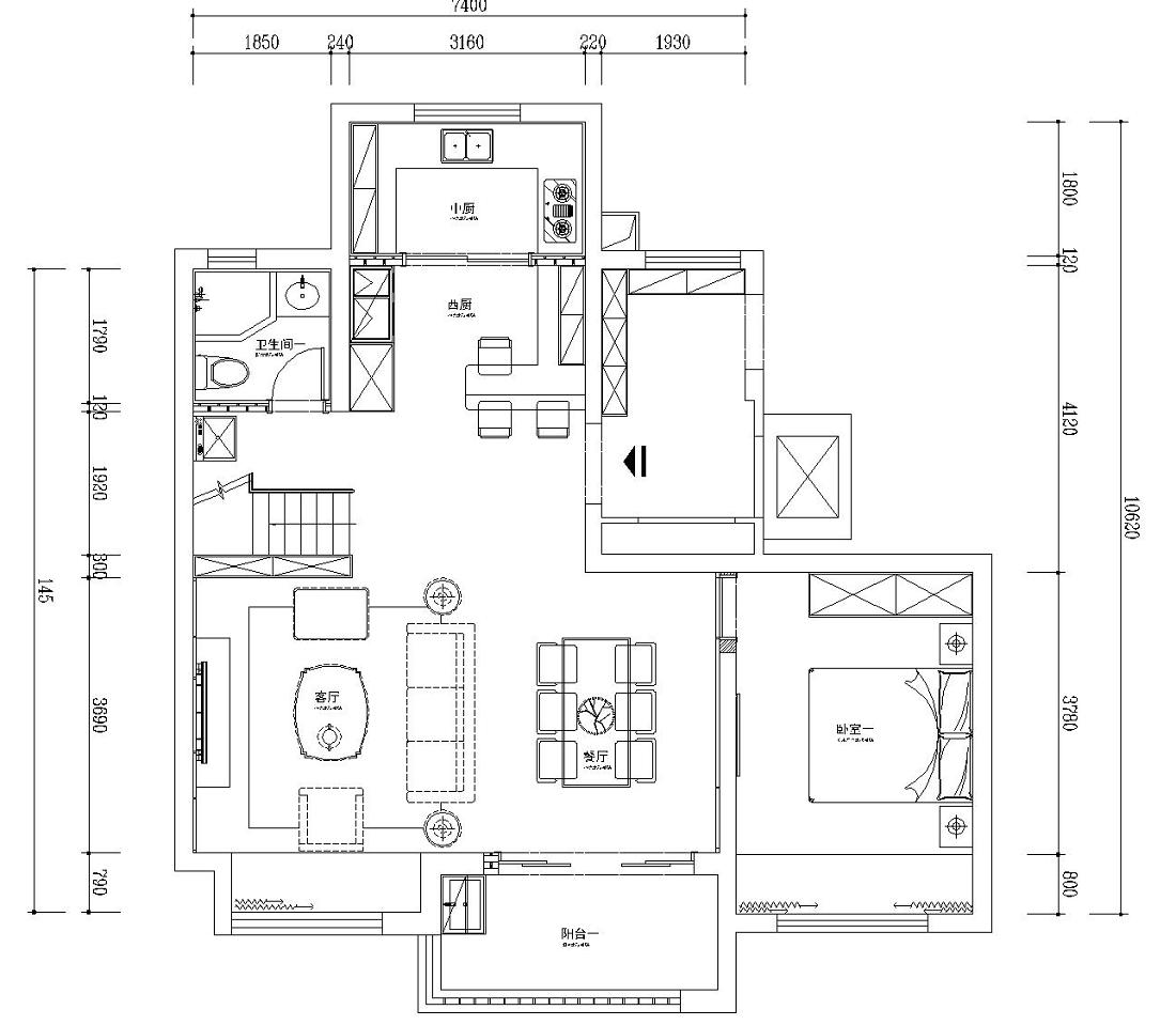 141平米四居室的现代风格案例，全包只花35万！-龙湖狮山原著装修