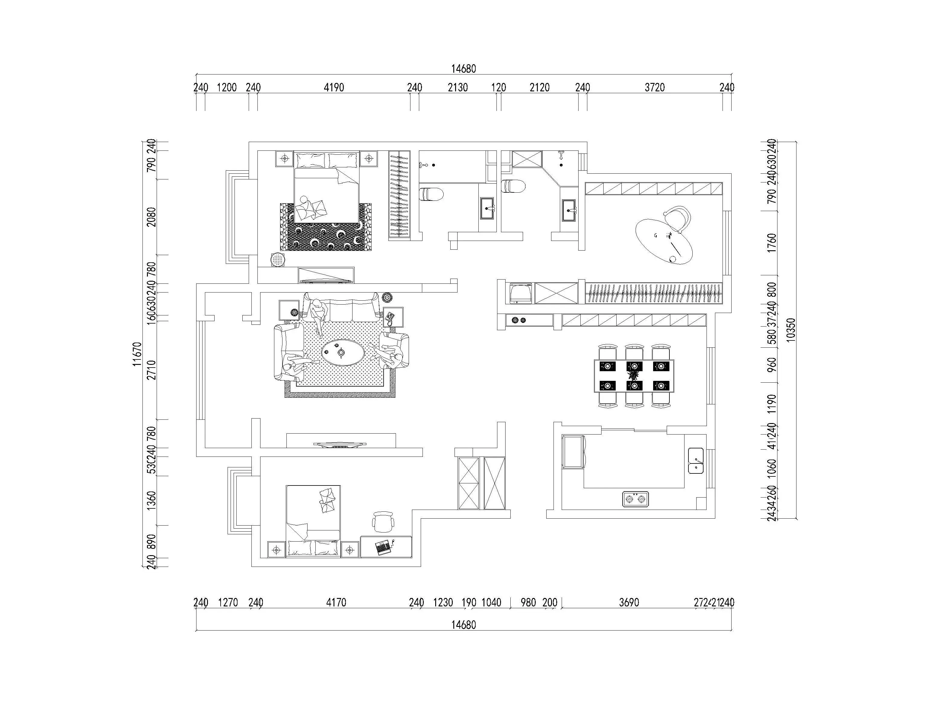曲江中冶一曲江山126平三居室现代简约半包4.9W 曲江中冶一曲江山126平三居室现代简约半包4.9W