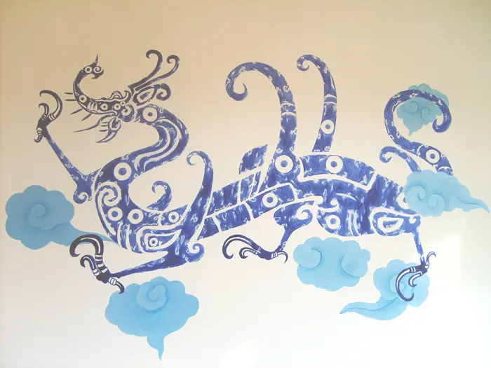 龙图腾墙绘组图