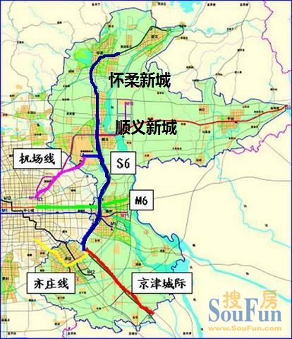 北京怀柔城铁规划图片