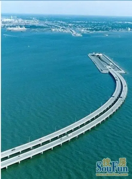 见过跨海大桥,没见过一半在海面一半在海面之下的跨海大桥