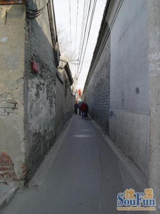 后海夹道胡同实景图