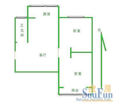 文化西路单位宿舍户型图