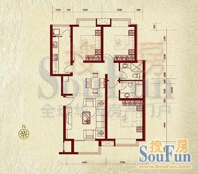 朱家坟北小区户型图