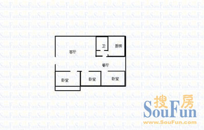 国税局宿舍(北海路)户型图