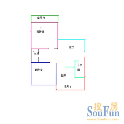 文化西路单位宿舍户型图
