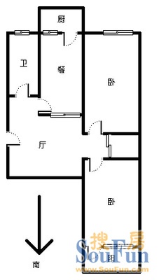 文化西路单位宿舍户型图