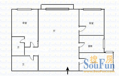 香港花园大公馆商住楼户型图
