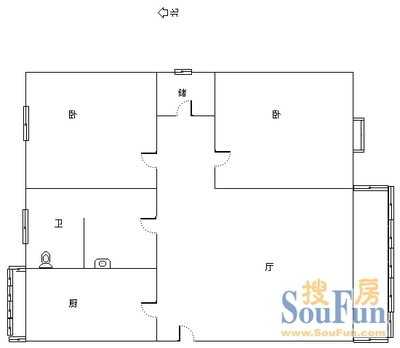 窦店青年公寓户型图