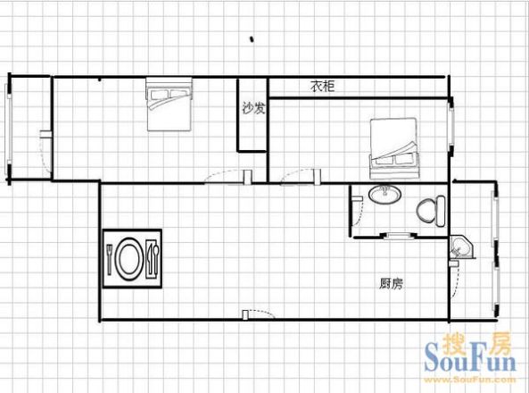 翔翼路税务局宿舍户型图