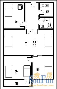 山师教职工二宿舍户型图