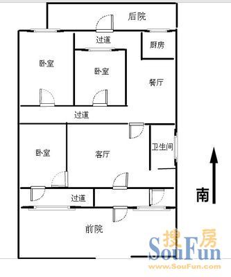 薛家湾胡同户型图
