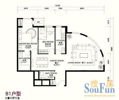林达大厦户型图